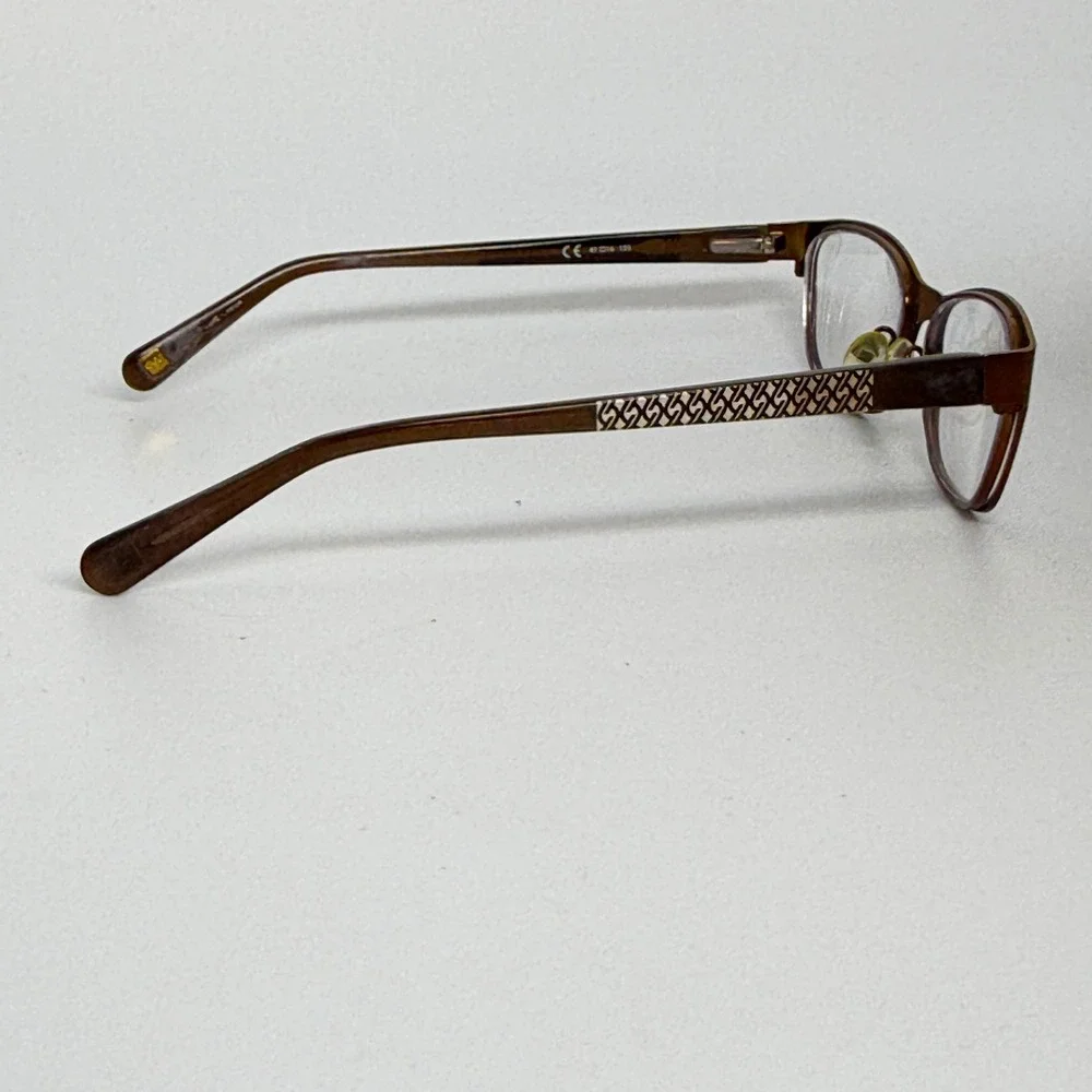 Nine‎ West NW1057 210 Eyeglasses Frame Brown Rectangle 47 16 135 21390
